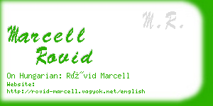marcell rovid business card